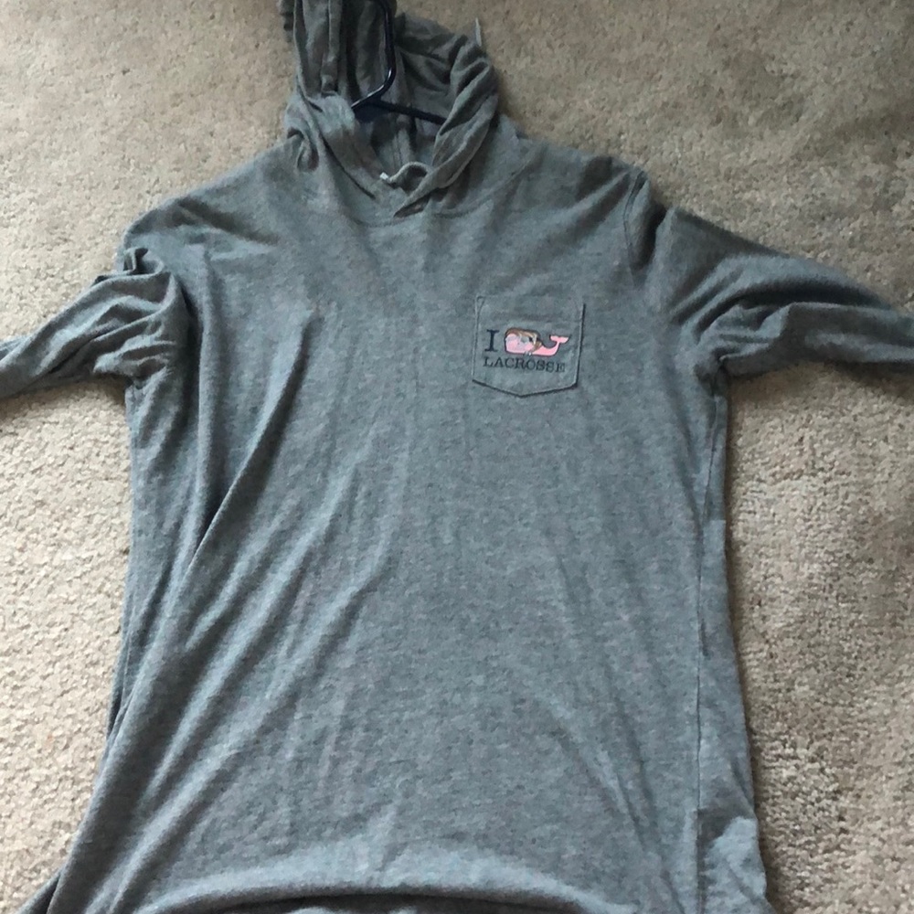 grey vineyard vines light hoodie